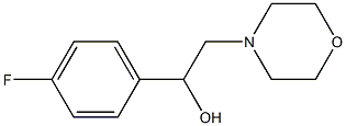 1-(4-fluorophenyl)-2-morpholino-1-ethanol Struktur