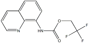 2,2,2-trifluoroethyl quinolin-8-ylcarbamate Struktur