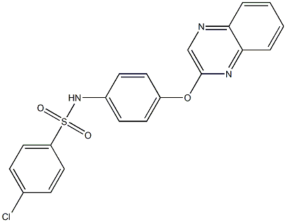 4-chloro-N-[4-(2-quinoxalinyloxy)phenyl]benzenesulfonamide Struktur