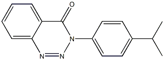 3-(4-isopropylphenyl)-3,4-dihydro-1,2,3-benzotriazin-4-one Struktur