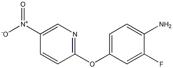 2-fluoro-4-[(5-nitro-2-pyridinyl)oxy]aniline Struktur