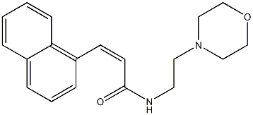 (Z)-N-(2-morpholinoethyl)-3-(1-naphthyl)-2-propenamide Struktur