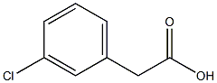 3-Chlorphenylacetic acid Struktur