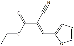 ethyl (E)-2-cyano-3-(2-furyl)-2-propenoate Struktur