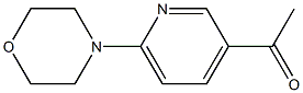 1-(6-morpholino-3-pyridinyl)-1-ethanone Struktur