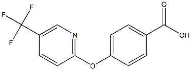 4-{[5-(trifluoromethyl)-2-pyridinyl]oxy}benzenecarboxylic acid Struktur