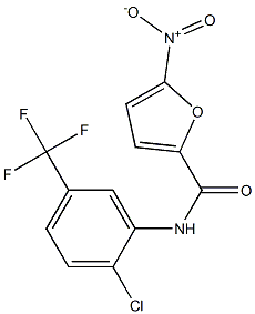 N2-[2-chloro-5-(trifluoromethyl)phenyl]-5-nitro-2-furamide Struktur