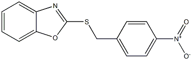 2-[(4-nitrobenzyl)thio]-1,3-benzoxazole Struktur