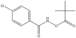 4-chloro-N-[(2,2-dimethylpropanoyl)oxy]benzenecarboxamide Struktur