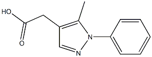 2-(5-methyl-1-phenyl-1H-pyrazol-4-yl)acetic acid Struktur