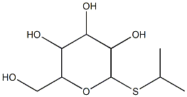 2-(hydroxymethyl)-6-(isopropylthio)tetrahydro-2H-pyran-3,4,5-triol Struktur