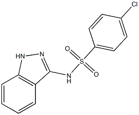 N1-(1H-indazol-3-yl)-4-chlorobenzene-1-sulfonamide Struktur