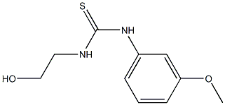 N-(2-hydroxyethyl)-N'-(3-methoxyphenyl)thiourea Struktur