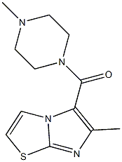 (6-methylimidazo[2,1-b][1,3]thiazol-5-yl)(4-methylpiperazino)methanone Struktur