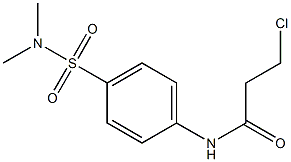 3-chloro-N-{4-[(dimethylamino)sulfonyl]phenyl}propanamide Struktur