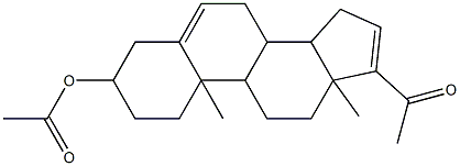 17-acetyl-10,13-dimethyl-2,3,4,7,8,9,10,11,12,13,14,15-dodecahydro-1H-cyclopenta[a]phenanthren-3-yl acetate Struktur