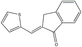 2-(2-thienylmethylidene)indan-1-one Struktur