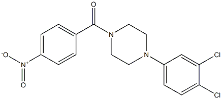 [4-(3,4-dichlorophenyl)piperazino](4-nitrophenyl)methanone Struktur