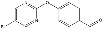 4-[(5-bromo-2-pyrimidinyl)oxy]benzenecarbaldehyde Struktur