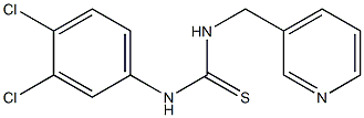 N-(3,4-dichlorophenyl)-N'-(3-pyridylmethyl)thiourea Struktur