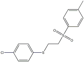 1-({2-[(4-chlorophenyl)thio]ethyl}sulfonyl)-4-methylbenzene Struktur