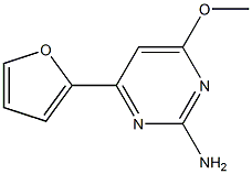 4-(2-furyl)-6-methoxypyrimidin-2-amine Struktur