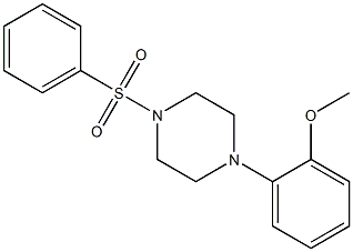 1-(2-methoxyphenyl)-4-(phenylsulfonyl)piperazine Struktur