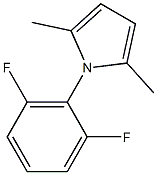 1-(2,6-difluorophenyl)-2,5-dimethyl-1H-pyrrole Struktur