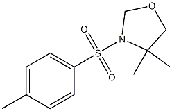 4,4-dimethyl-3-[(4-methylphenyl)sulfonyl]-1,3-oxazolane Struktur