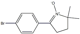 5-(4-bromophenyl)-2,2-dimethyl-3,4-dihydro-2H-pyrrolium-1-olate Struktur