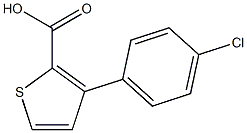 3-(4-chlorophenyl)-2-thiophenecarboxylic acid Struktur