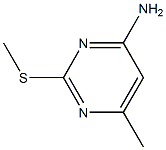 6-methyl-2-(methylthio)-4-pyrimidinamine Struktur