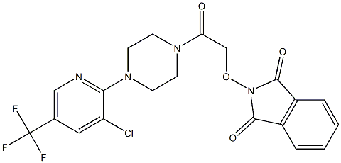 2-(2-{4-[3-chloro-5-(trifluoromethyl)-2-pyridinyl]piperazino}-2-oxoethoxy)-1H-isoindole-1,3(2H)-dione Struktur