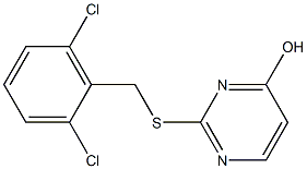 2-[(2,6-dichlorobenzyl)thio]pyrimidin-4-ol Struktur