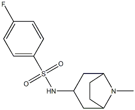 N1-(8-methyl-8-azabicyclo[3.2.1]oct-3-yl)-4-fluorobenzene-1-sulfonamide Struktur