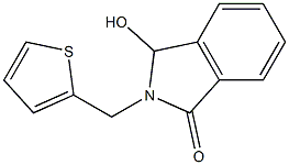 3-hydroxy-2-(2-thienylmethyl)-1-isoindolinone Struktur