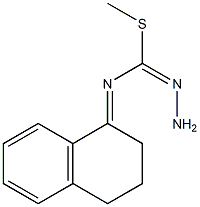 methyl N-(1,2,3,4-tetrahydronaphthalen-1-yliden)aminomethanehydrazonothioate Struktur