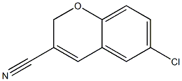 6-Chloro-3-cyano-2H-1-benzopyran Struktur