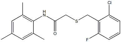 N1-mesityl-2-[(2-chloro-6-fluorobenzyl)thio]acetamide Struktur