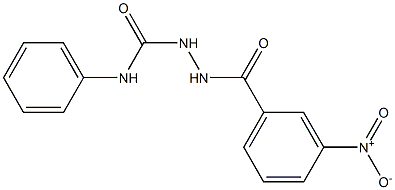 N1-phenyl-2-(3-nitrobenzoyl)hydrazine-1-carboxamide Struktur