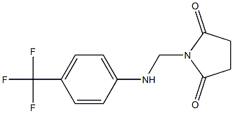 1-{[4-(trifluoromethyl)anilino]methyl}pyrrolidine-2,5-dione Struktur