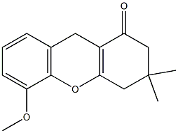 5-methoxy-3,3-dimethyl-2,3,4,9-tetrahydro-1H-xanthen-1-one Struktur