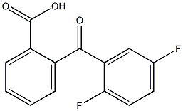 2-(2,5-difluorobenzoyl)benzoic acid Struktur