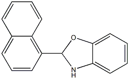 2-(1-naphthyl)-2,3-dihydro-1,3-benzoxazole Struktur