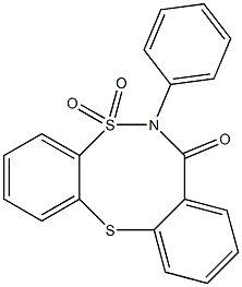 6-phenyl-6,7-dihydro-5H-5lambda~6~-dibenzo[d,g][1,6,2]dithiazocine-5,5,7-trione Struktur