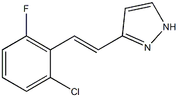 3-(2-chloro-6-fluorostyryl)-1H-pyrazole Struktur