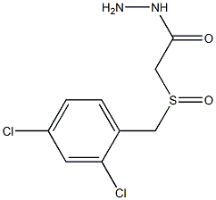 2-[(2,4-dichlorobenzyl)sulfinyl]acetohydrazide Struktur