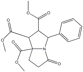 trimethyl 5-oxo-3-phenyltetrahydro-1H-pyrrolizine-1,2,7a(5H)-tricarboxylate Struktur