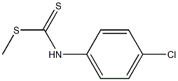 methyl (4-chloroanilino)methanedithioate Struktur