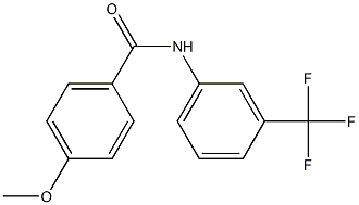 4-methoxy-N-[3-(trifluoromethyl)phenyl]benzenecarboxamide Struktur